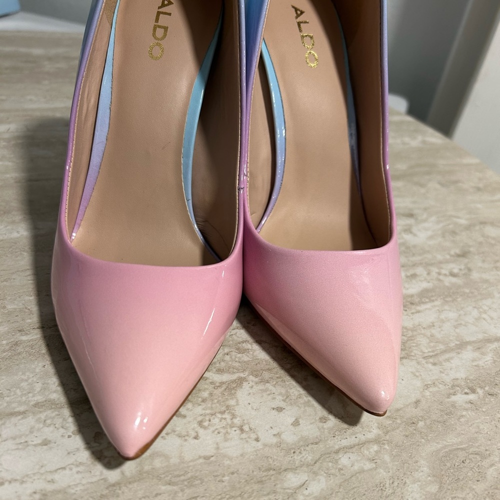 Aldo Pink and Blue Gradient Stiletto Heels - Picture 6 of 9